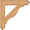 Ekena Millwork Funston Arts and Crafts Smooth Bracket w/ Offset Brace, Western Red Cedar, 7 1/2"W x 34"D x 34"H BKT0806X34X34FST03SWR - alternate 2